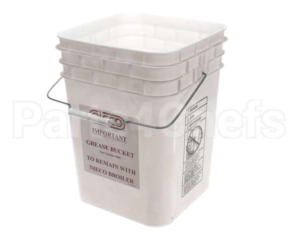 9089-10 Nieco Grease Pail Without Lid 4 Gal. W/L