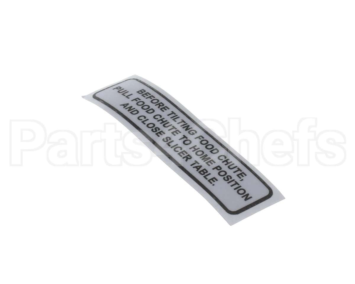 920196 Globe Carriage Tilt Label