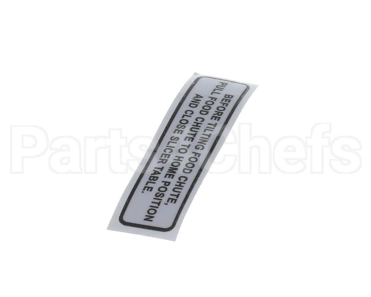 920196 Globe Carriage Tilt Label