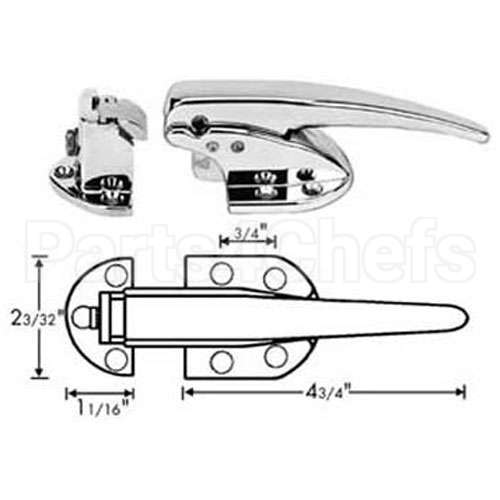 930C00004 Compatible Kason Kason - 10 Latch W/Strike