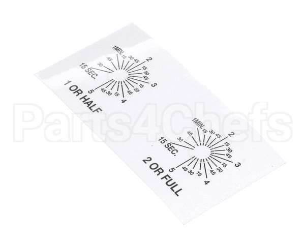 A546-111 Grindmaster Cecilware P-150A Timer Lbldecal