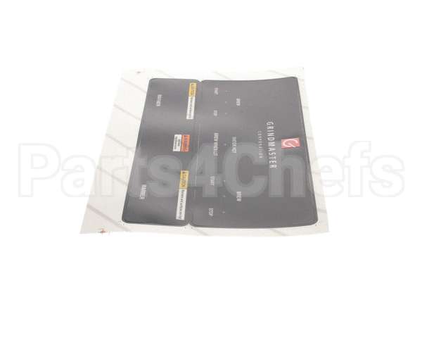 A546-129 Grindmaster Cecilware P-400 Control Panel Overlay Black