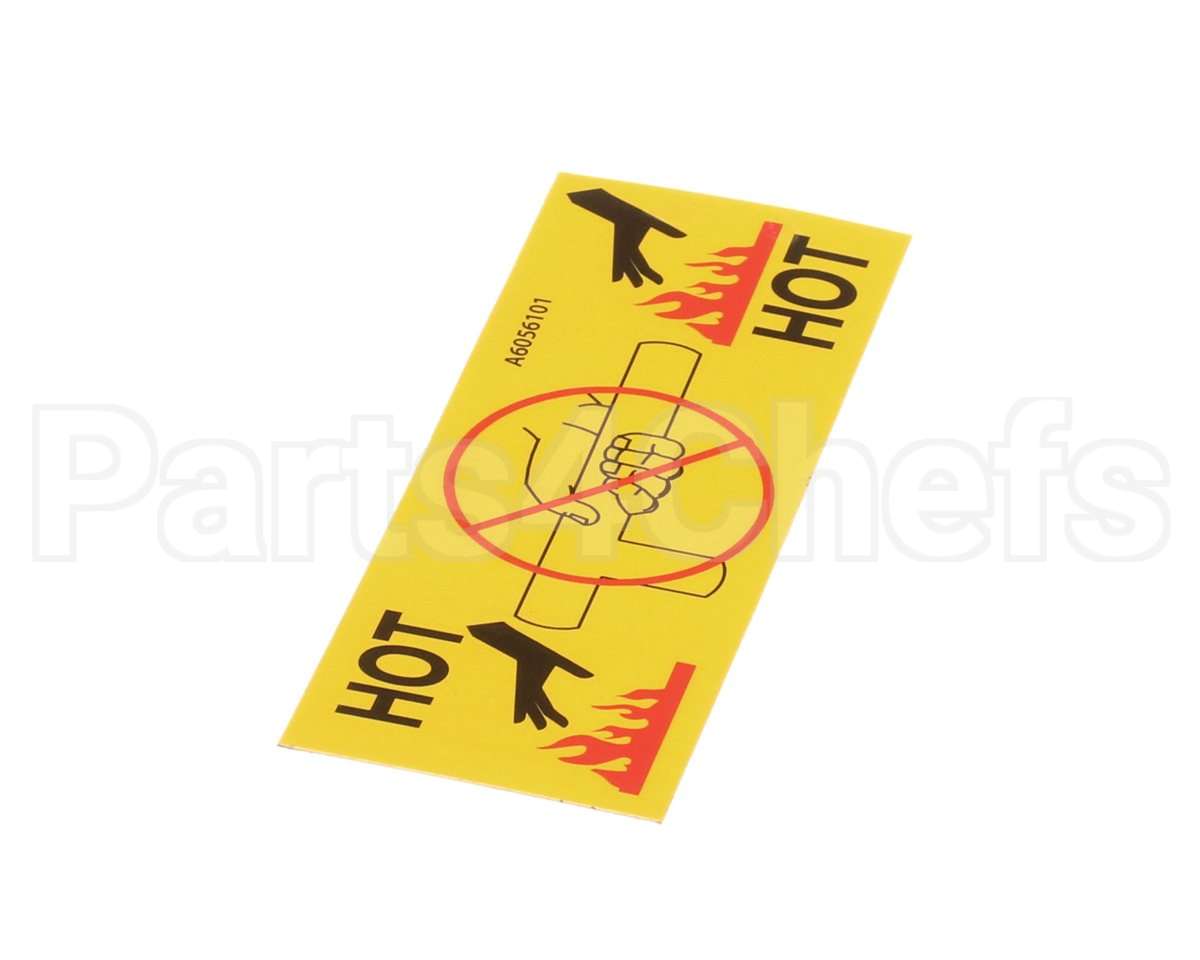 A6056101 Pitco Lbl,Caution Hot Drain