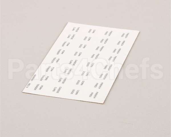 A6085001 Pitco Label,Culvers Lh