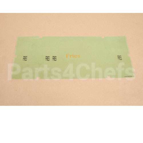 A6085503 Compatible Pitco Ovrly Hooters Fries Lbl