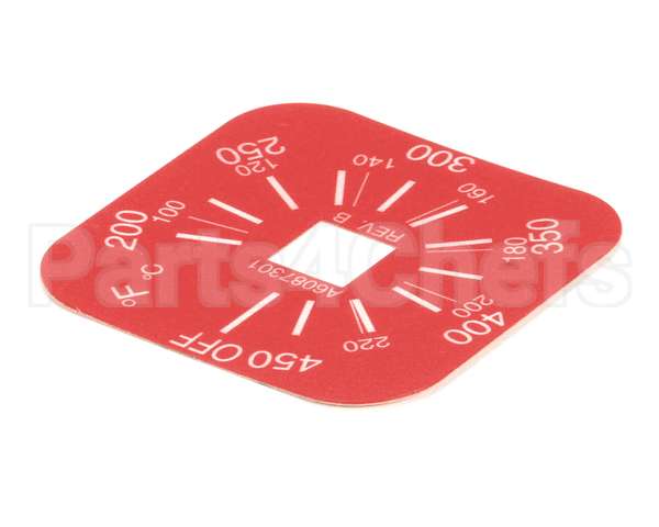 A6087301 Pitco Label,Thermostat 200-450F