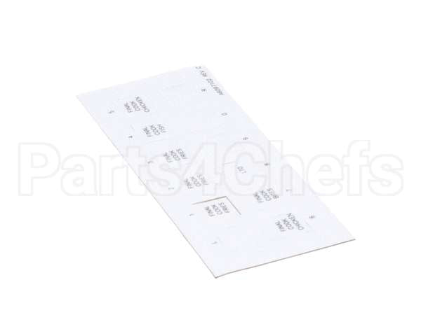 A6097102 Pitco Label,Ssh60W Right Hand Finish