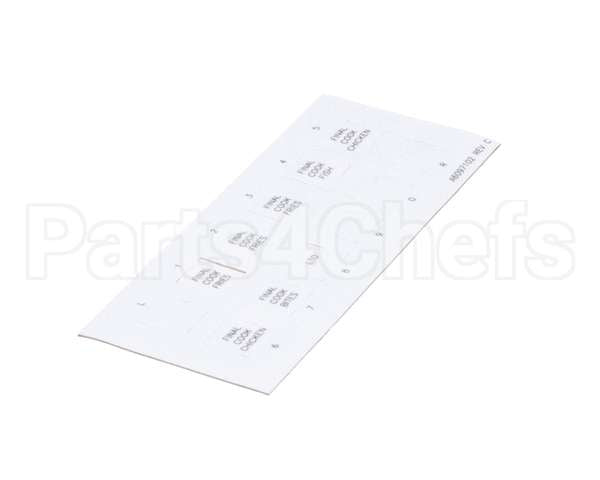 A6097102 Pitco Label,Ssh60W Right Hand Finish