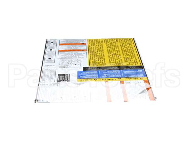 A6100201 Pitco Label,Sheet Gas 7,14,18,14R,14C