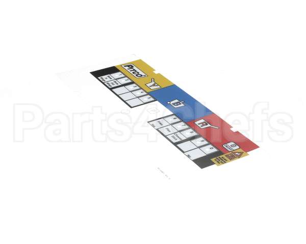 A6100801 Pitco Label,Ovrlay Wingstreet 3 Lane