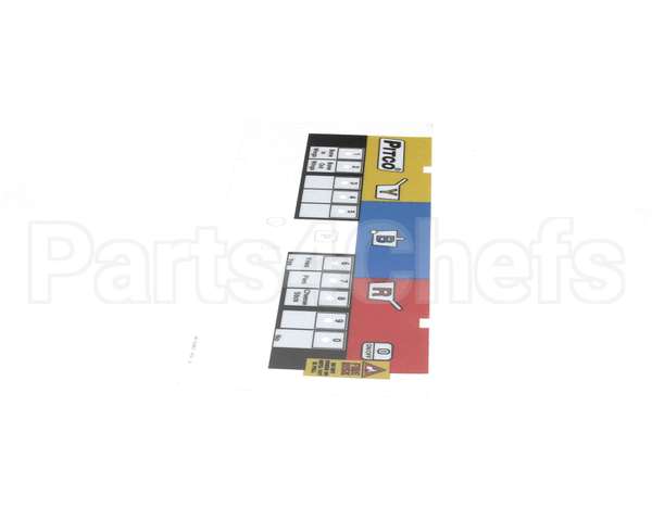 A6100801 Pitco Label,Ovrlay Wingstreet 3 Lane