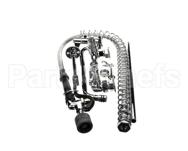 5PR-8W12-C T&S Brass Pre-Rinse Unit: 8 Wall Mount, Low-Flow S