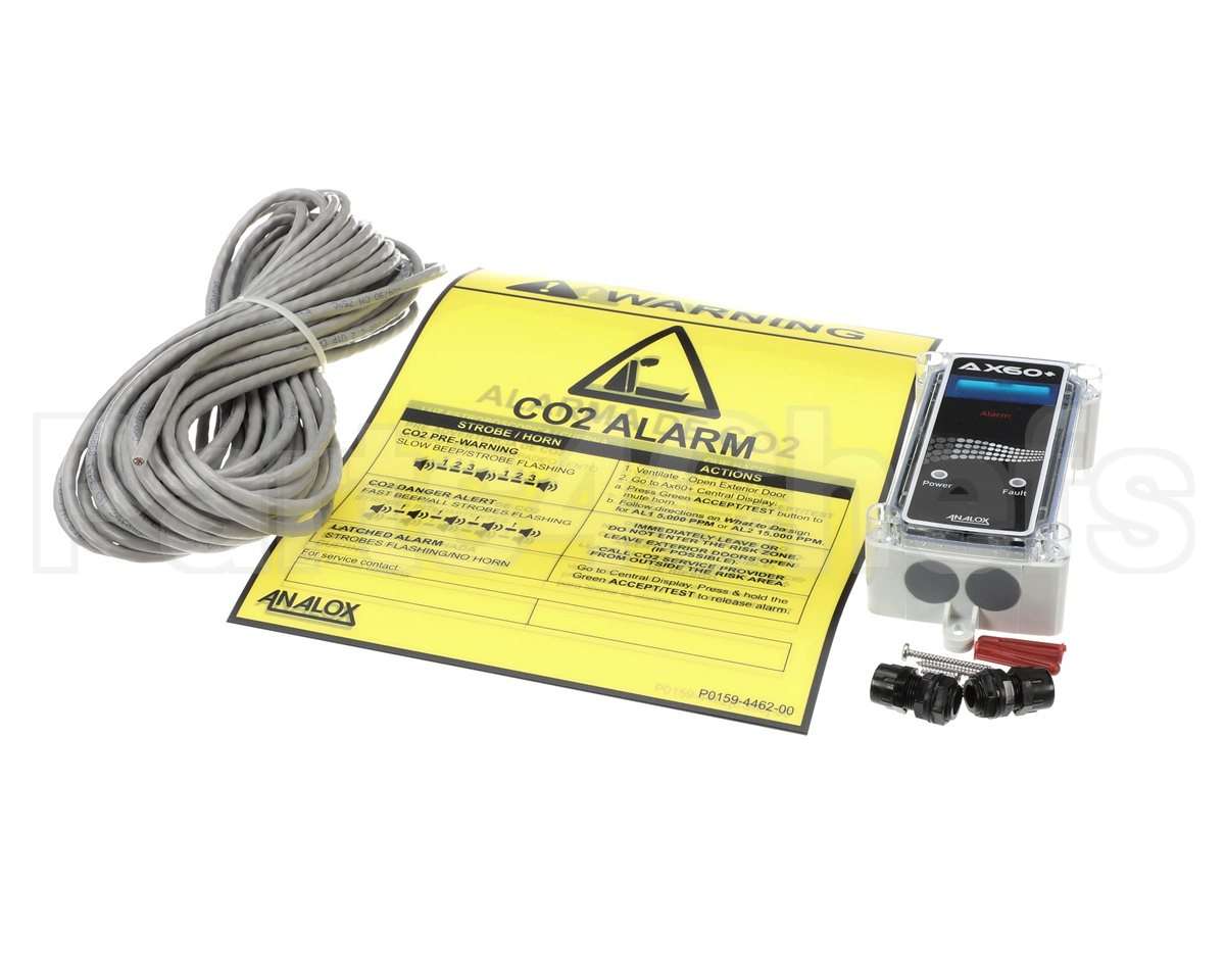 AX60RSYBE Analox Sensor Ax60+ Alarm, Hard Wired, Blue Strobe, In