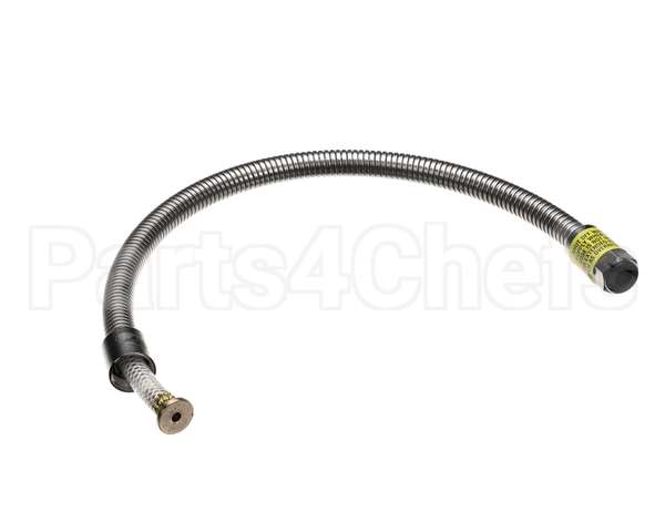 B-0028-H2A T&S Brass Hose, 28 Flexible Stainless Steel, Less