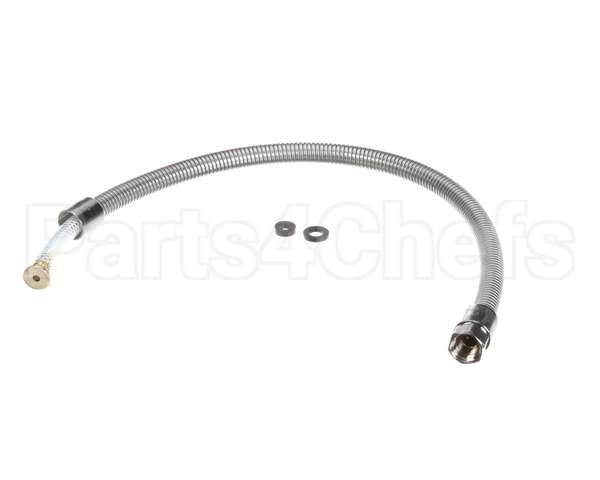B-0032-H2A T&S Brass Hose, 32 Flexible Stainless Steel, Less