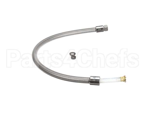 B-0032-H2A T&S Brass Hose, 32 Flexible Stainless Steel, Less