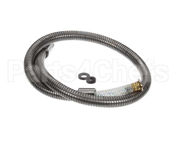 B-0042-H2A T&S Brass Hose, 42 Flexible Stainless Steel, Less