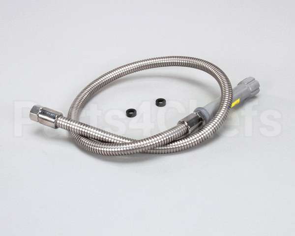 B-0044-H T&S Brass Hose, 44 Flexible Stainless Steel (Gray