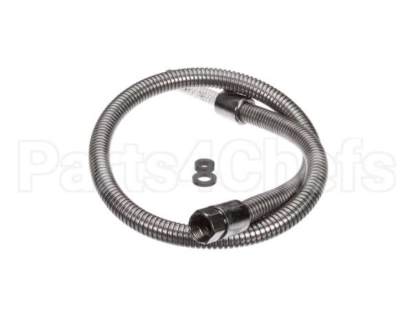 B-0044-H2AE T&S Brass Hose, 44 Flexible Stainless St