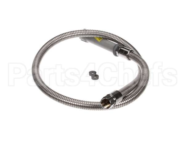 B-0048-H T&S Brass Hose, 48 Flexible Stainless Steel (Gray