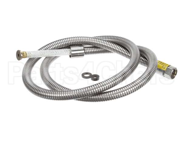 B-0068-H2A T&S Brass Hose, 68 Flexible Stainless Steel, Less