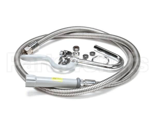 B-0102-A T&S Brass Pot & Glass Filler, Hook Nozzle, 68 Flex