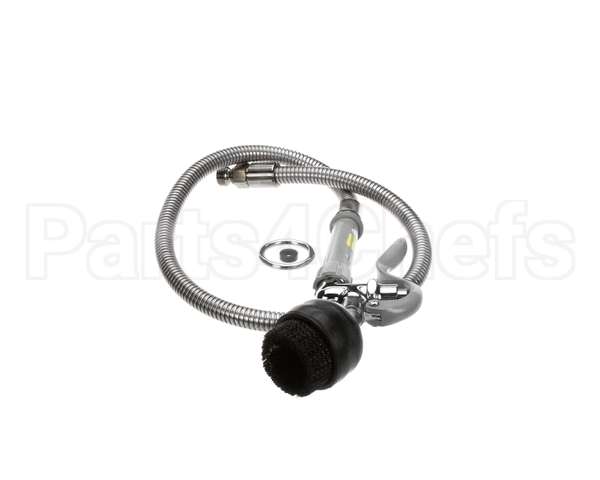 B-0106 T&S Brass Spray Valve With Brush And 44 Flexible S