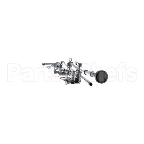 B-0131-B T&S Brass Pre-Rinse, Overhead Swivel Arm, 8 Wall M