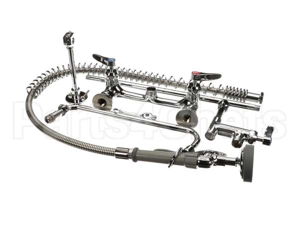 B-0133-12-CR-B T&S Brass Pre-Rinse Unit W/ Ceramas & Wall Bracket