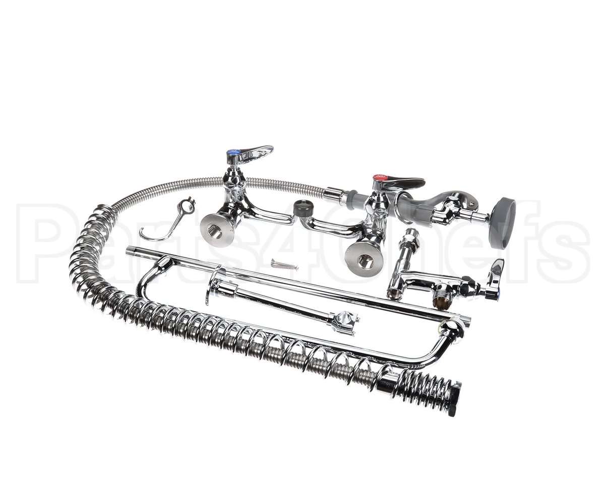 B-0133-ADF14-B T&S Brass Easyinstall Pre-Rinse, Spring Action, 8