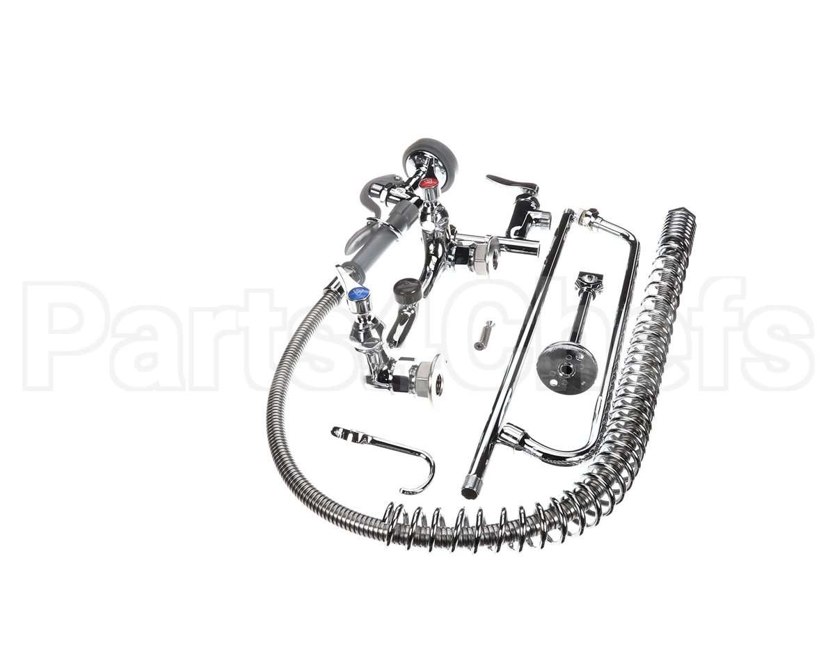 B-0133-ADF14-B T&S Brass Easyinstall Pre-Rinse, Spring Action, 8