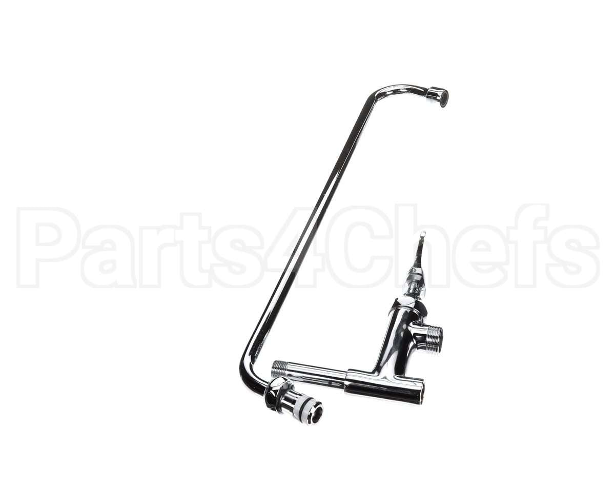 B-0157 T&S Brass Addon Faucet 18 Nozzle Lever Handle