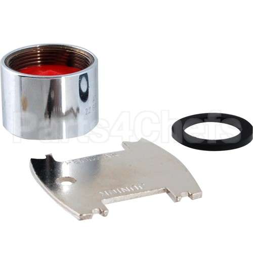 B-0199-06 Compatible TS Brass Aerator, 2.2Gpm, Vandalresist