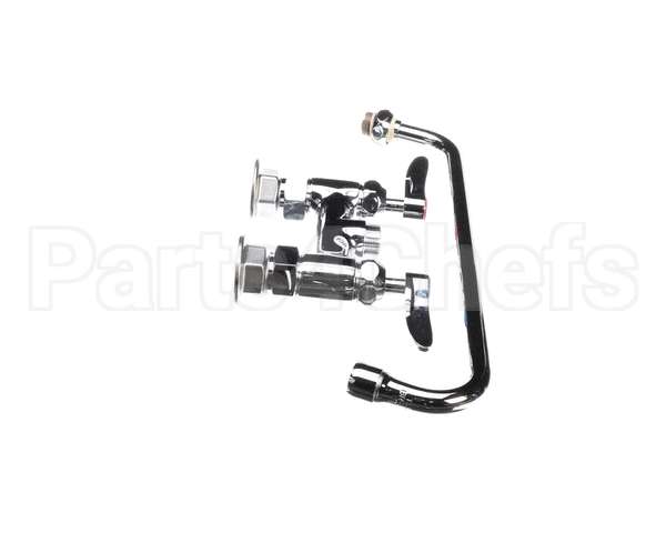 B-0225-CR T&S Brass Double Pantry Faucet Deck Mount 4 Cent