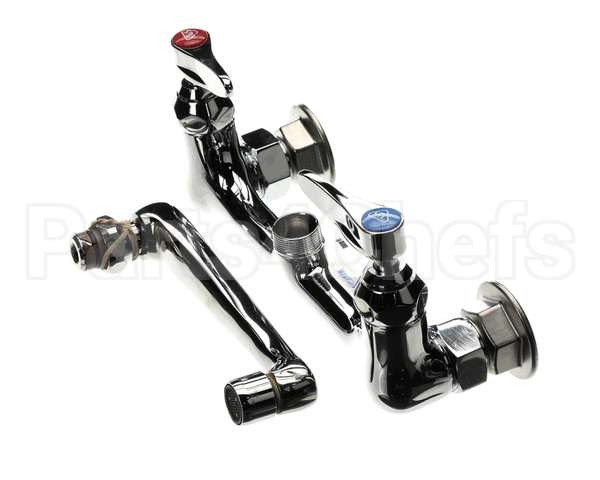 B-0230-01 T&S Brass Mixing Faucet 8 Wall Mount 6 Cast Spou