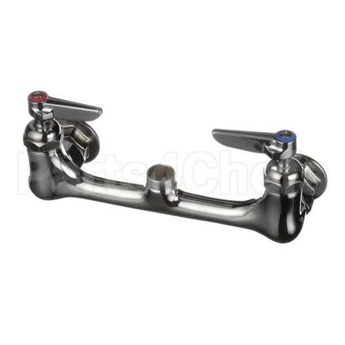 B-0230-CR-LN T&S Brass 8 Wall Mount Mixing Faucet, Sc-Cerama Ca
