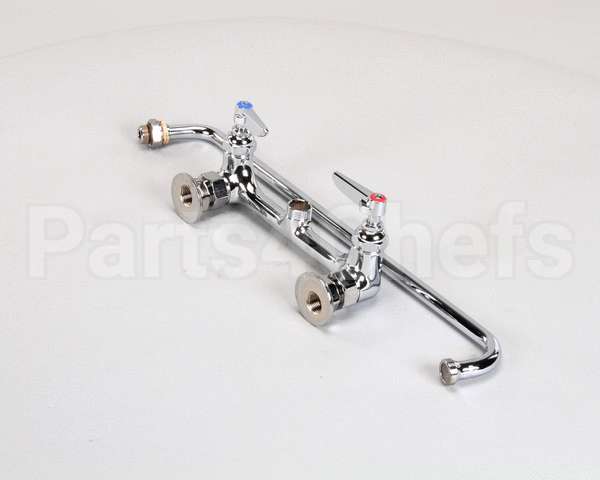 B-0230 T&S Brass Double Pantry Faucet, Wall Mount, 8 Cent