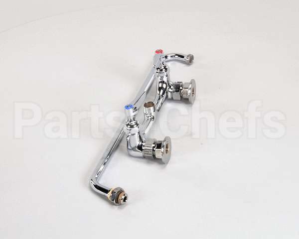 B-0230 T&S Brass Double Pantry Faucet, Wall Mount, 8 Cent