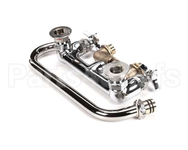 B-0290 T&S Brass Big-Flo Mixing Faucet, 8 Wall Mount, 12