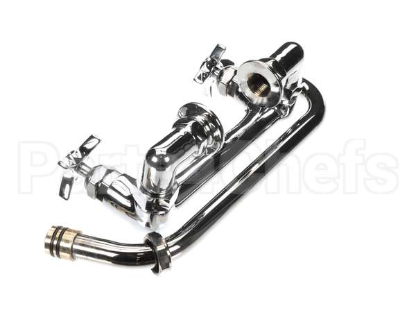 B-0293 T&S Brass Big-Flo Mixing Faucet, 8 Deck Mount, 12