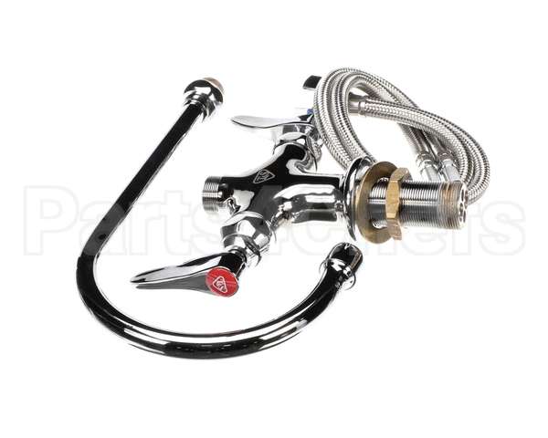 B-0300 T&S Brass Double Pantry Faucet, Single Hole Base,