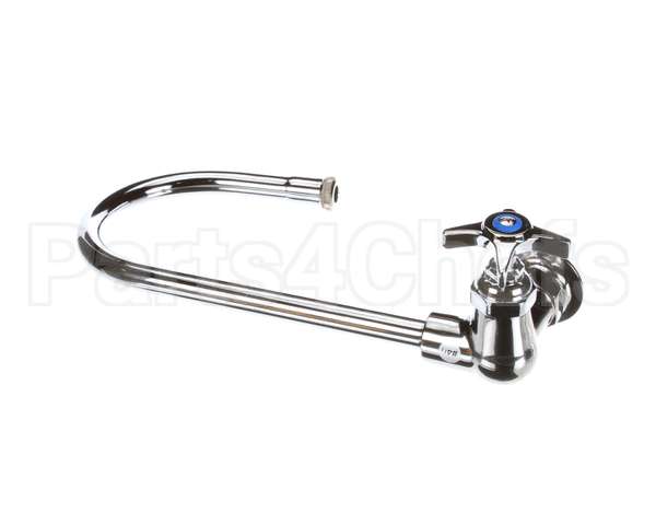 B-0310 T&S Brass Single Pantry Faucet, Wall Mt, Swivel/Ri