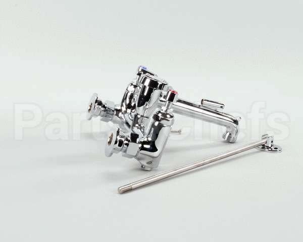 B-0665-BSTP T&S Brass Service Sink Faucet, Wall Mount, 8 Cente