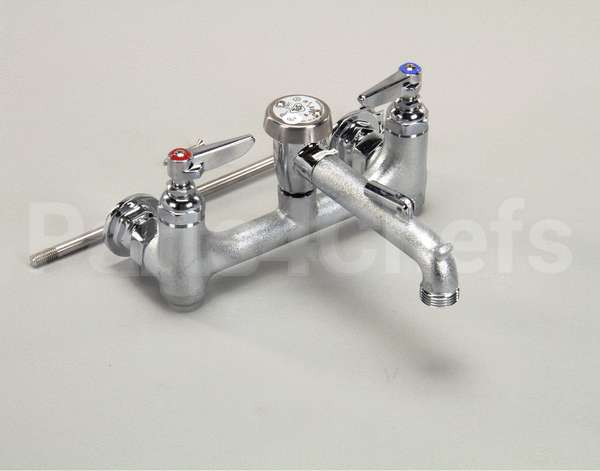 B-0665-BSTR T&S Brass Service Sink Faucet, Wall Mount, 8 Cente