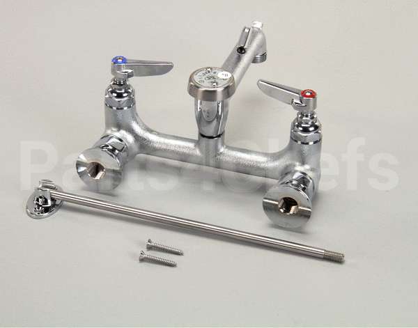 B-0665-BSTR T&S Brass Service Sink Faucet, Wall Mount, 8 Cente