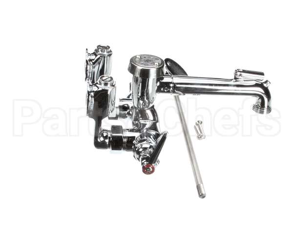 B-0667-POL T&S Brass Service Sink Faucet, Wall Mount, Adjusta