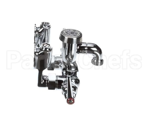 B-0669-POL T&S Brass Service Sink Faucet, Wall Mount, Adjusta