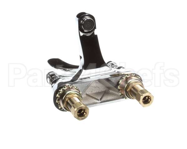 B-0890 T&S Brass Lavatory Faucet, 4 Deck Mount, Cast Spou
