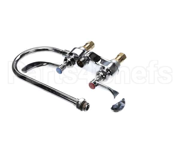 B-0892-LF12-CR4 T&S Brass 4 Centerset Faucet Ceramas 4 Wristact