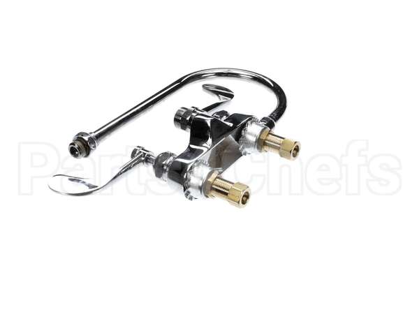 B-0892-LF12-CR4 T&S Brass 4 Centerset Faucet Ceramas 4 Wristact